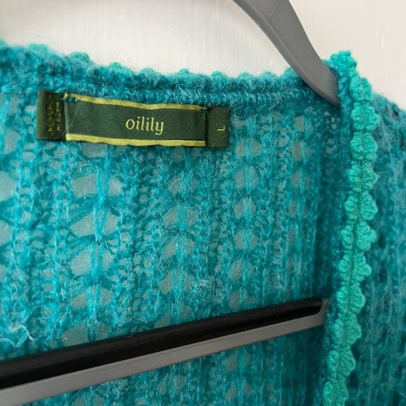 Oilily Mohair Wrap Sweater (L) - Picture 2 of 5